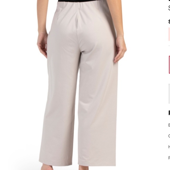 NWT Eileen Fisher Straight Cropped Pants Size US XL - Picture 2 of 4